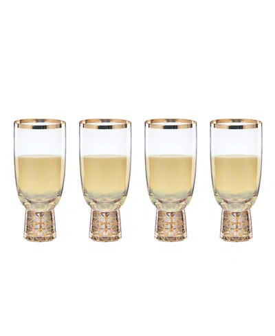 Lenox Set Of 4 Tuscany Classics Frost All-purpose Glasses In Clear