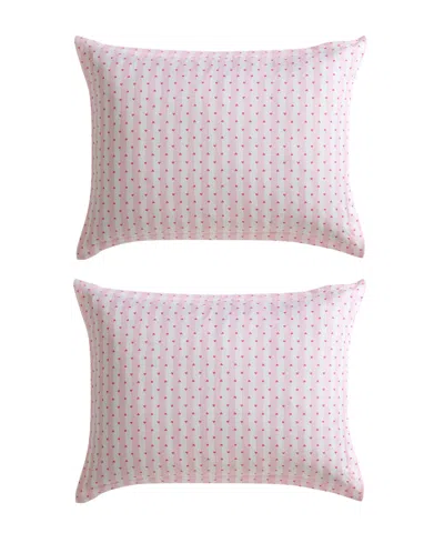 Betsey Johnson Wonderland Stripe Reversible 3-pc. Duvet Cover Set, Full/queen In Hot Pink