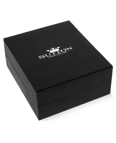 Rhona Sutton Black Silver Box Chain Stainless Steel Necklace In Black