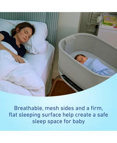 Graco Baby Smartsense Soothing Bassinet In Luna