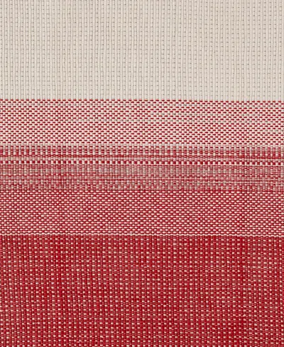 Avanti Ombre Ivy Polyester 8 Piece Placemats/napkins Set In Red