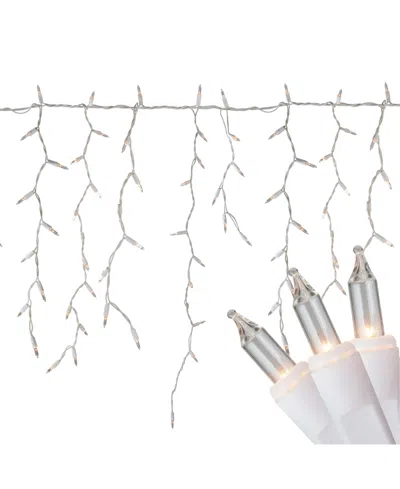 Northlight 300 Count Clear Mini Icicle Christmas Lights Wire In White