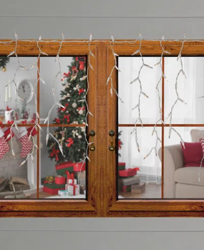 Northlight 300 Count Clear Mini Icicle Christmas Lights Wire In White