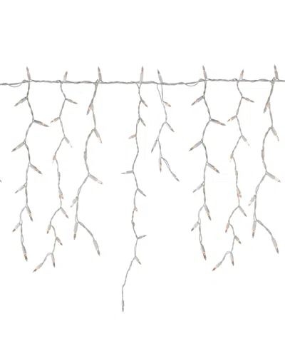 Northlight 300 Count Clear Mini Icicle Christmas Lights Wire In White