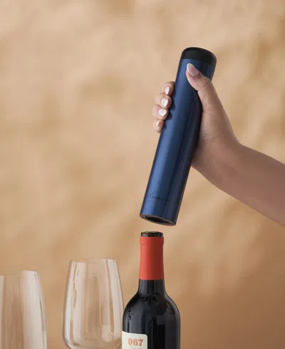 Rabbit Automatic Electric Wine Opener Corkscrew In Blue