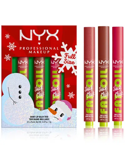 Nyx Professional Makeup 3-pc. Fat Oil Slick Click Lip Balm Set In Assorted C