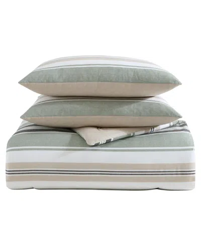 NAUTICA PROSPECT HARBOR REVERSIBLE 3-PC. COMFORTER SET, FULL/QUEEN 