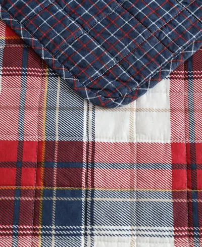 Nautica Rosedale Reversible 2 Piece Quilt Set, Twin In Red Sail,navy