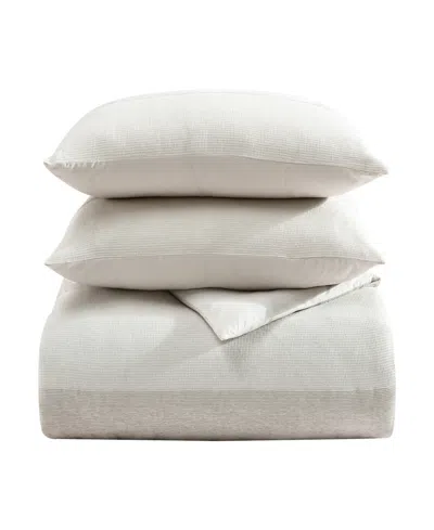 Vera Wang Chenille Waffle Stripe 3-pc. Comforter Set, King In Moonlight
