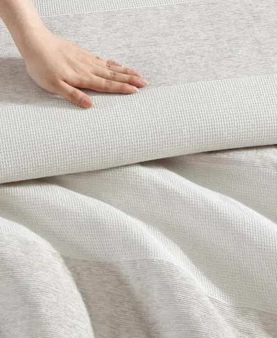 Vera Wang Chenille Waffle Stripe 3-pc. Comforter Set, King In Moonlight