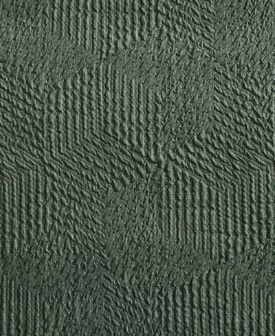 Nautica Point Harbor Embossed 3- Pc. Comforter Set, Full/queen In Fern Green
