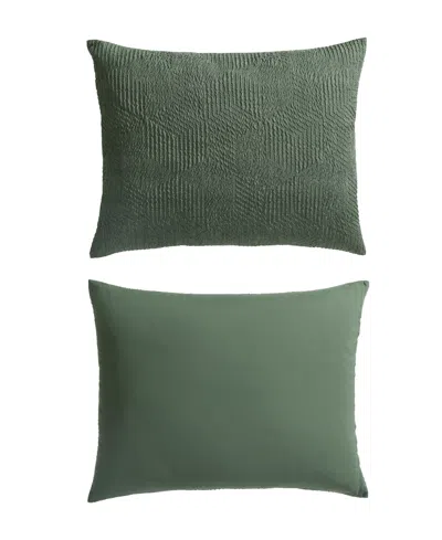 Nautica Point Harbor Embossed 3- Pc. Comforter Set, King In Fern Green