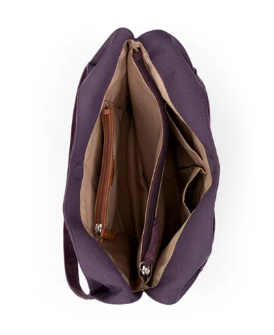 The Sak Huntley Leather Hobo Bag In Aubergine Suede