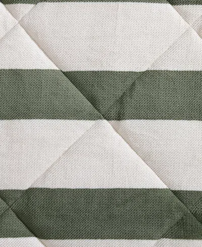 Nautica Lawndale Twill Plush 3-pc. Comforter Set, Full/queen In Almond,fern Green