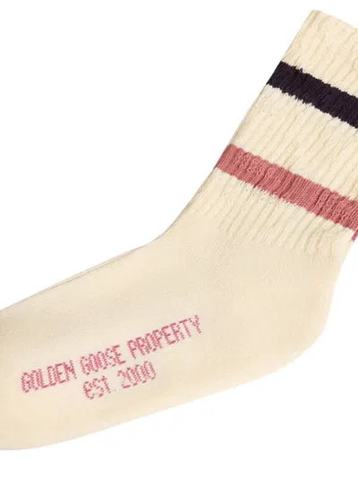 GOLDEN GOOSE KIDS SOCKS HIGH RIB/ STRIPES/ DISTRESSED 