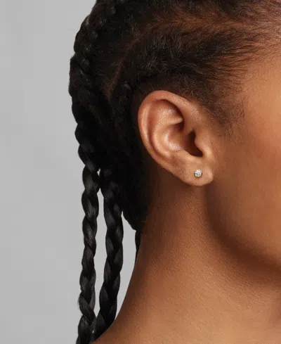 Pandora Era Lab-grown Diamond Bezel Stud Earrings In Gold
