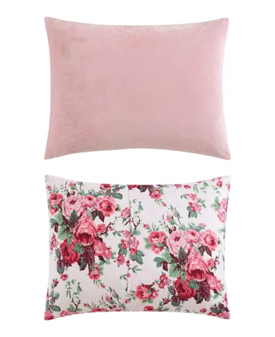 Betsey Johnson Solid Velvet 3-pc. Comforter Set, Full/queen In Sea Pink