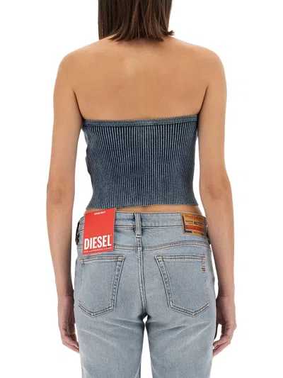 Diesel Blue M-clarksvillex-c Bandeau Top In Multicolor