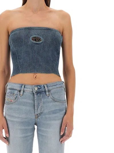 Diesel Blue M-clarksvillex-c Bandeau Top In Multicolor