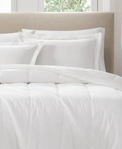 Brooklyn Loom Solid Cotton Percale 2-pc. Comforter Set, Twin/twin Xl In White