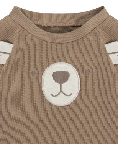 Huggies Baby Boys Crew Tee, Bodysuit And Pants, 3-piece Set In  Tan Heather