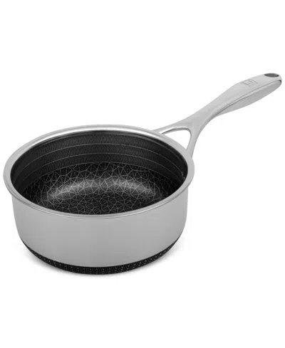 Livwell Diamondclad 1.5-qt. Hybrid Nonstick Stainless Steel Saucepan And Lid In Silver,black