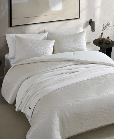 Vera Wang Illusion Textured 3-pc. Comforter Set, King In Porcelain