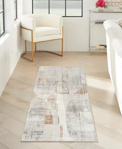 Inspire Me! Home Decor Iliana Ili04 2'3"x7'6" Runner Area Rug In Gray