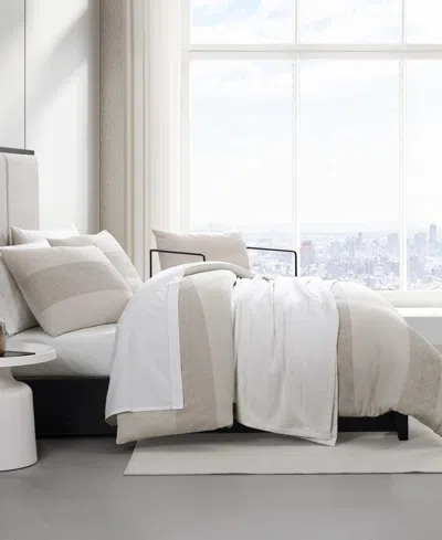 Vera Wang Chenille Waffle Stripe 3-pc. Comforter Set, King In Moonlight