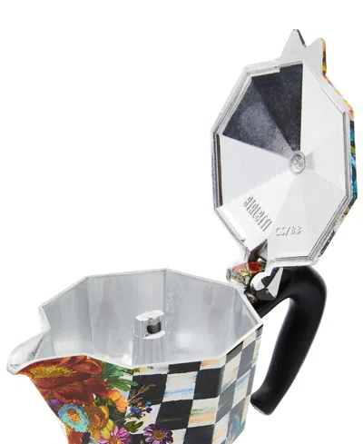 Mackenzie-childs Courtly Flower Market 3 Cup Moka Pot In No Color