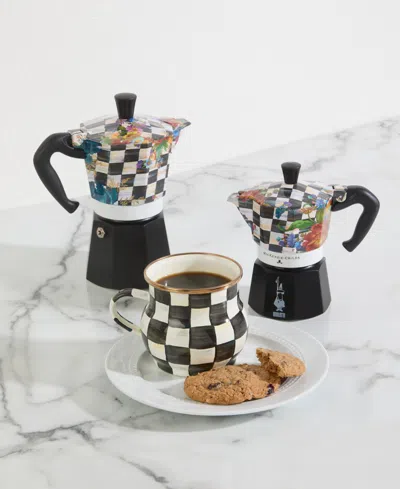 Mackenzie-childs Courtly Flower Market 3 Cup Moka Pot In No Color