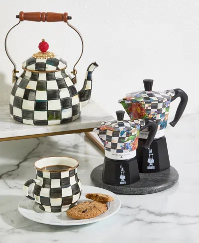 Mackenzie-childs Courtly Flower Market 3 Cup Moka Pot In No Color