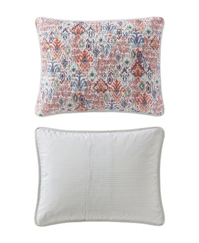 Tommy Bahama Home Ikat Tropics Reversible 3-pc. Quilt Set, King In Light Khaki,jungle Green