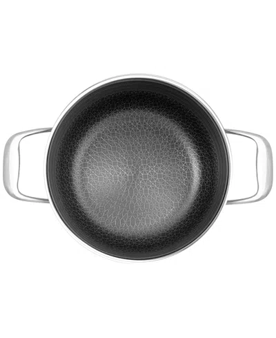 Livwell Diamondclad 6-qt. Hybrid Nonstick Stainless Steel Pot And Lid In Silver,black
