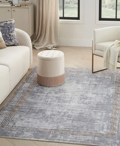 Inspire Me! Home Decor Daydream Washable Ddr03 3'11"x5'11" Area Rug In Silver