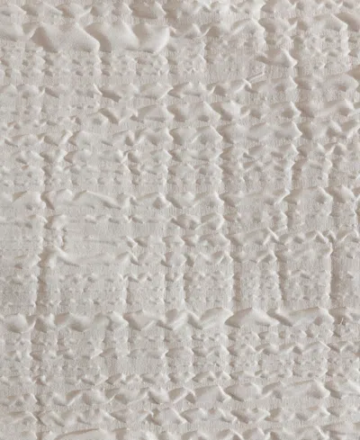 Kenneth Cole New York Serenity Wavy Lines Beige Embossed 3-pc. Duvet Cover Set, Full/queen In Light Beige