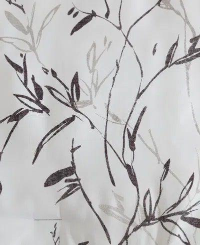 Kenneth Cole New York Closeout!  Ink Wash Vine 3-pc. Comforter Set, Twin In Black,warm Grey