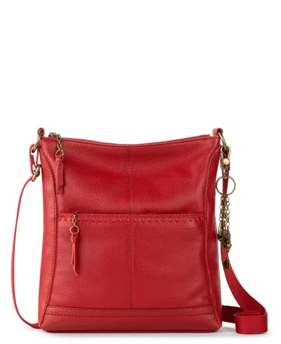 The Sak Lucia Crossbody Leather Bag In Red