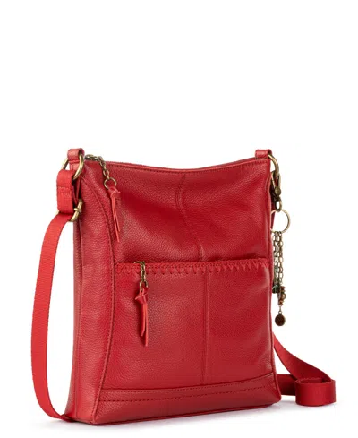 The Sak Lucia Crossbody Leather Bag In Red