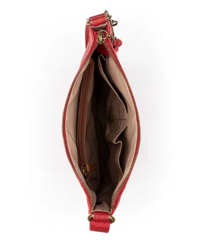 The Sak Lucia Crossbody Leather Bag In Red