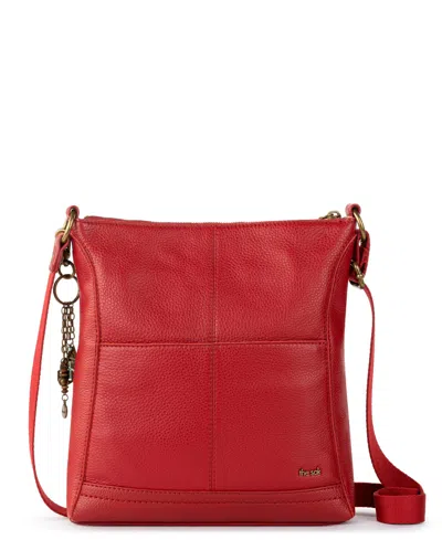 The Sak Lucia Crossbody Leather Bag In Red