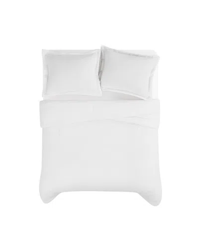 Brooklyn Loom Brookyln Loom 100% Linen Cover 3-pc. Comforter Set, Full/queen In White