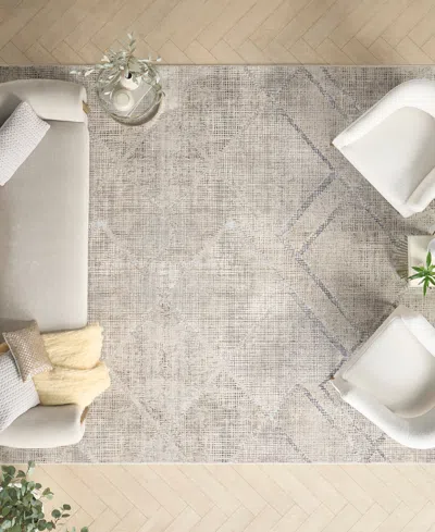 Inspire Me! Home Decor Iliana Ili03 7'10"x9'10" Area Rug In Gray