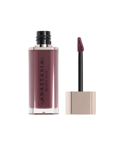 Anastasia Beverly Hills Lip Velvet Liquid Lipstick Pomegranate 0.12 oz / 3.5 G In Blackberry