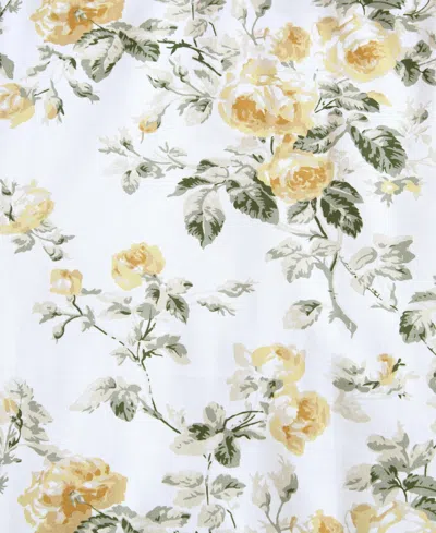 Laura Ashley Roses Reversible 7-pc. Comforter Set, Full/queen In Gold,green