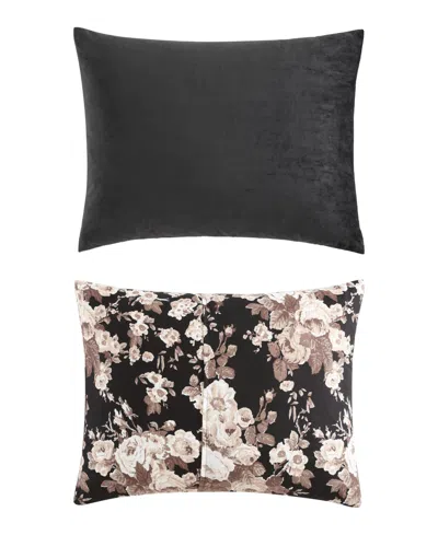 Betsey Johnson Solid Velvet 3-pc. Duvet Cover Set, Full/queen In Black