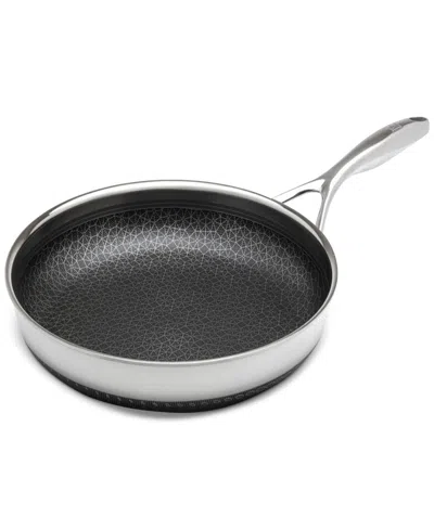Livwell Diamondclad 12" Hybrid Nonstick Stainless Steel Frypan With Lid In Silver