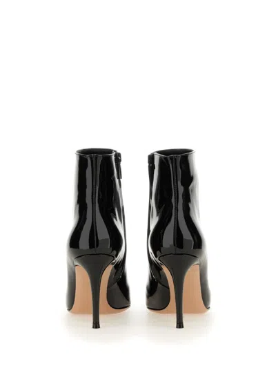 Gianvito Rossi Vernice 85 Patent-leather Ankle Boots In Black