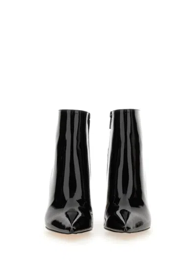 Gianvito Rossi Vernice 85 Patent-leather Ankle Boots In Black