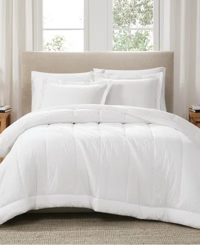 Brooklyn Loom Solid Cotton Percale 2-pc. Comforter Set, Twin/twin Xl In White